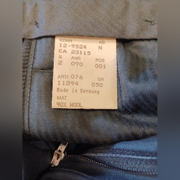 Hugo Boss Al Capone Chicago Suit Wool GUC Blue Vintage Size GR 50 - Picture 14 of 15